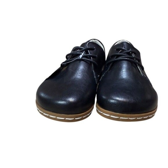 Benassal Womens Size 7 Barefoot Dress Shoes Wide Toe Box Oxfords - Black NEW - Picture 7 of 8